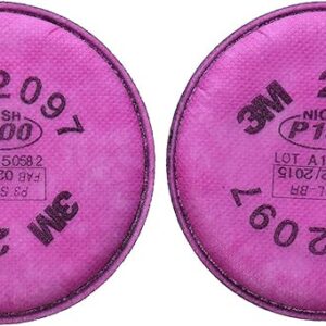 3M 2097 P100 Pancake Style Particulate Respirator Filter with Organic