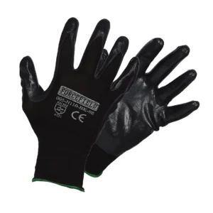 Forcefield N110-BK Nitrile Coated with Nylon Liner Gloves